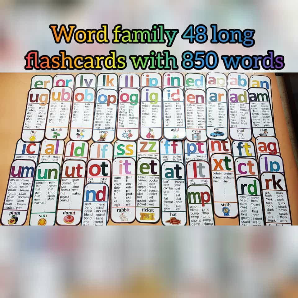 Long　Edustar　Flashcards|　Family　Word　48　JoGenii