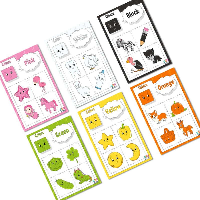 Colour sorting activity mats (10 colours included)