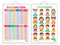 Set of 2 SUBTRACTION and EMOTIONS Early Learning Educational Charts for Kids