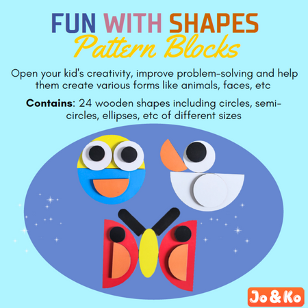 JoGenii Fun with Shapes - Unlimited Creative Play | Open Ended Play