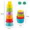 Little Berry 3-in-1 Stacking Cup Set for Kids with Shape & Colour Sorter - Baby & Toddler Activity Toy (Multicolour)