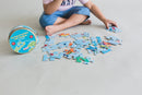 World Map Jigsaw Puzzle 30 pcs 2in1 Colouring Puzzle