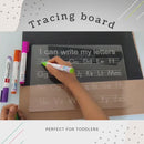 KIDDO KORNER | Reusable Acrylic Alphabet Tracing Board | Acrylic Alphabet Writing Tray Toy | A to Z Alphabet Tracing Tray | Tracing Tray for Kids