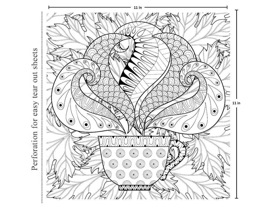 Mandala: Colouring Books for Adults with Tear Out Sheets [Book]