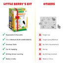 Little Berry Animals Learning Puzzle (42 Pcs) & Flash Cards for Kids (32 Write & Wipe Cards)