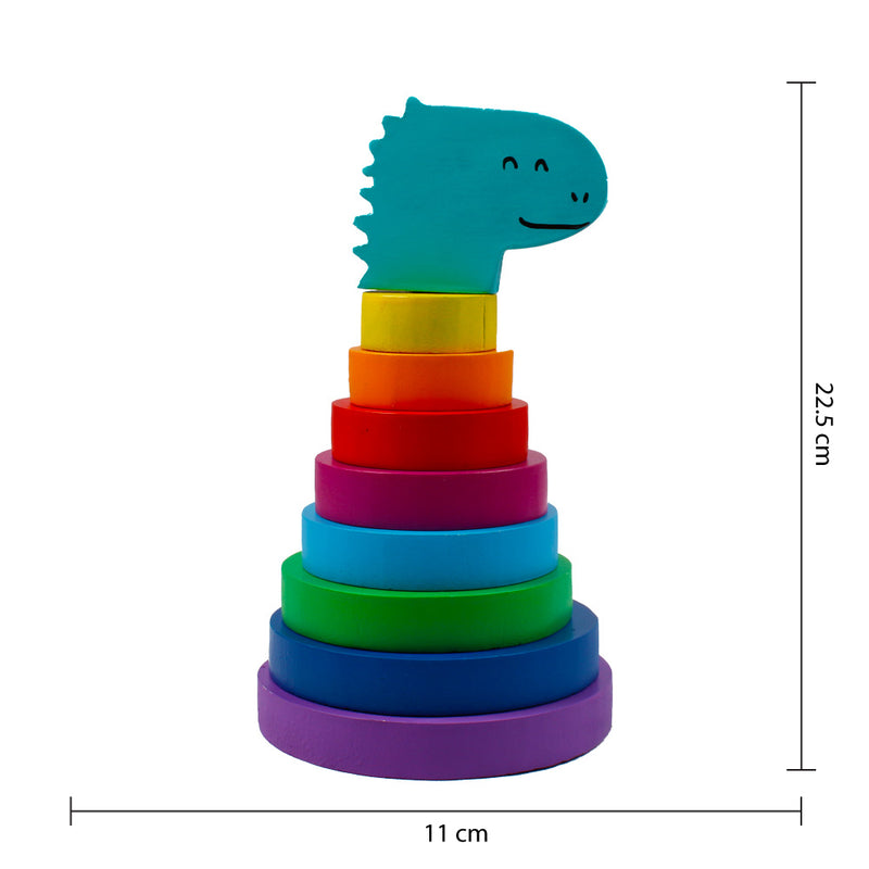 Combo Pack Of 2 - Dinosaur Rainbow Stacker and Ring