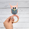 Owl Crochet Rattle - Pink