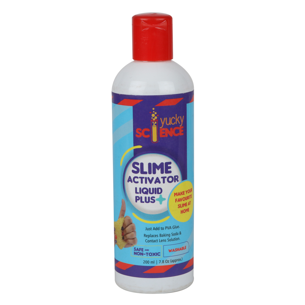 StepsToDo _ Slime Activator Clear Liquid Solution (200 ml), Universal  Formula Works with Almost Any PVA Glue, No Heating Required