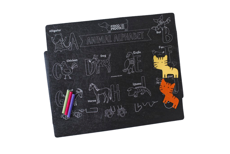 Unicorn Chalkboard Wipe and Clean Activity Mats Set of 3