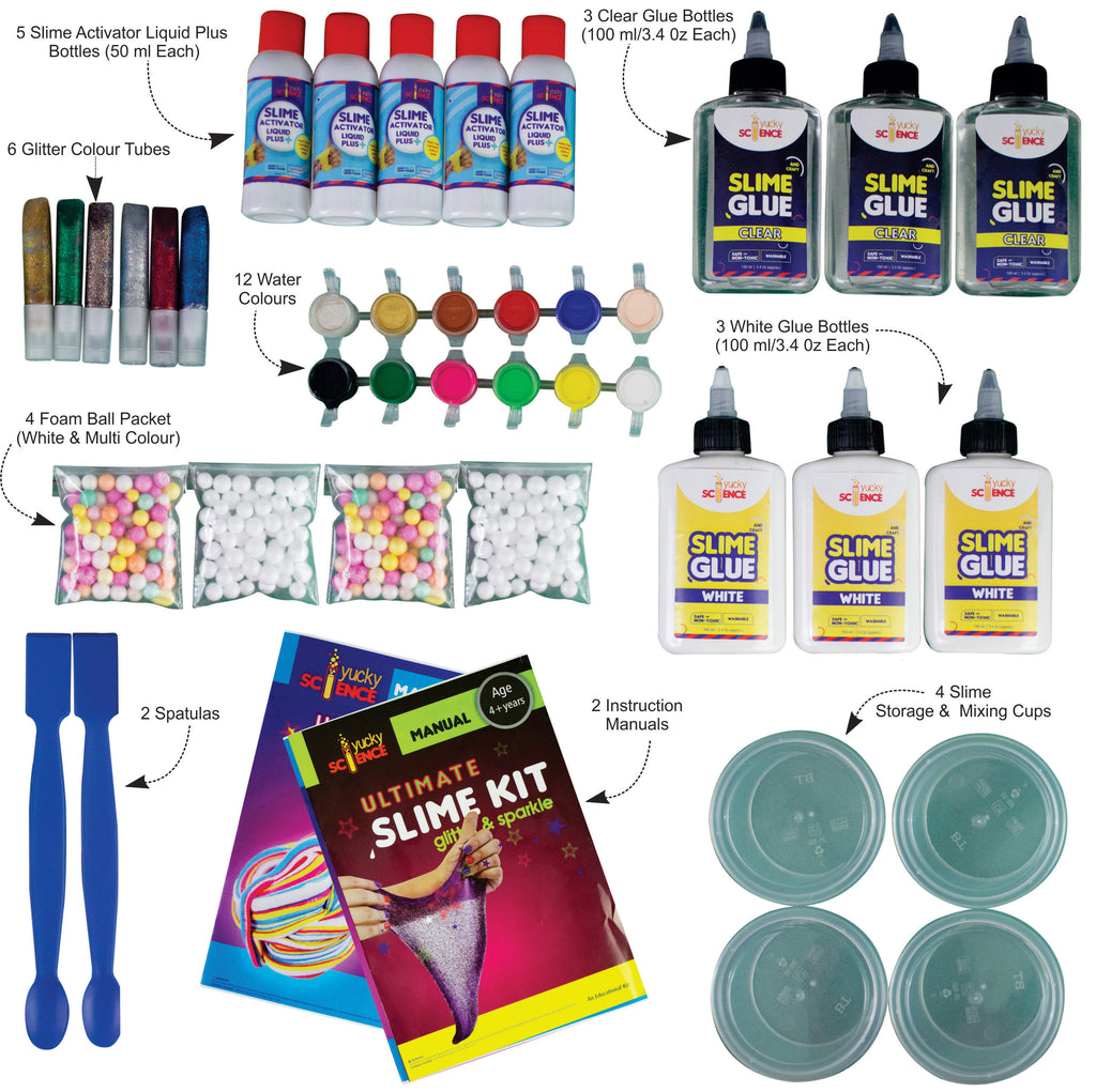Laevo Cook Slime Kit for Girls - DIY Supplies - Slime Making Kit - All-inclusive