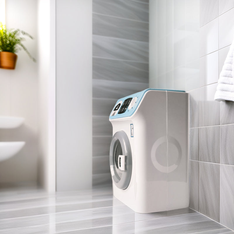 Present Mini Washing Machine Toy Kid Pretend Play Toy with Light & Realistic Sound for Kids Birthday Gift Role Play Toy Different Sound & Music Color