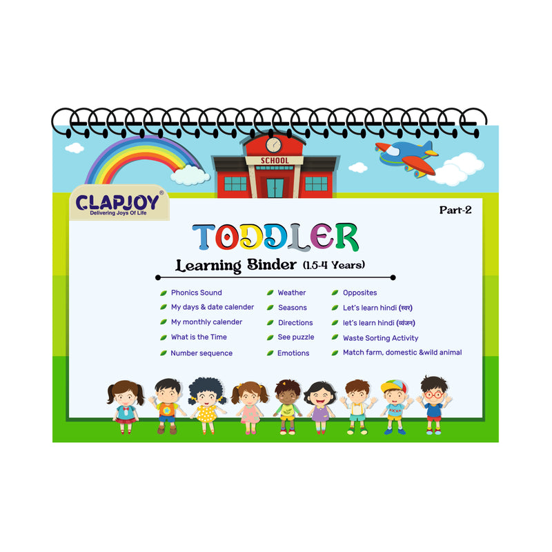 Clapjoy Velcro Book Level 2 for kids upto 4 years