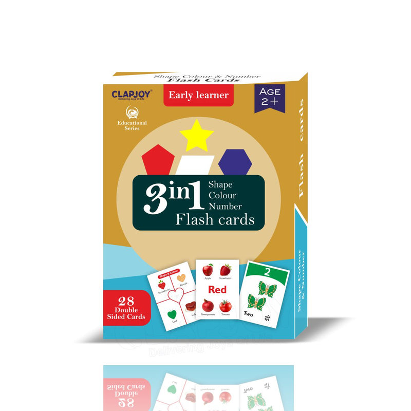 Clapjoy Combo set to 7 flash card for kids of age 2 years and Above