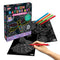 Little Berry Neon Nature Mandala Art Colouring Kit With 24 Big Sheets, 12 Sketch Pens and Glitter Tubes for Girls & Boys - Multicolour