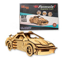 Clapjoy 3D Wooden Puzzle Racing Car for kids of age 6 years and Above