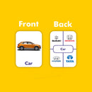 Clapjoy Vehicles flash card for kids of age 2 years and Above