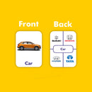 Clapjoy Vehicles flash card for kids of age 2 years and Above