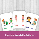 Clapjoy Opposite Words flash card for kids of age 2 years and Above