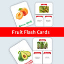 Clapjoy Fruits  flash card for kids of age 2 years and Above