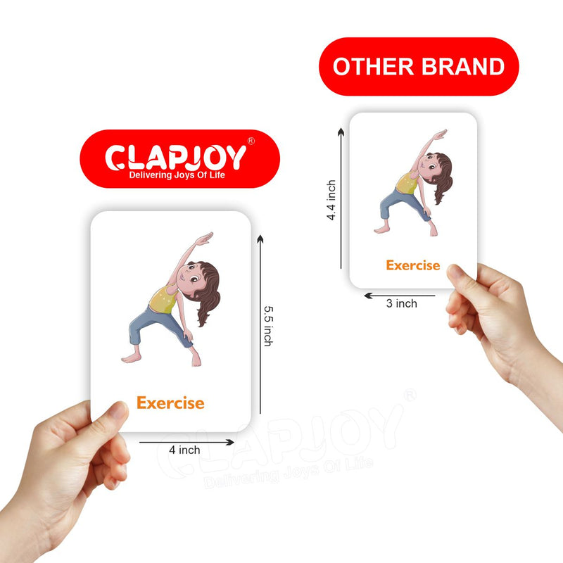 Clapjoy Action flash card for kids of age 2 years and Above
