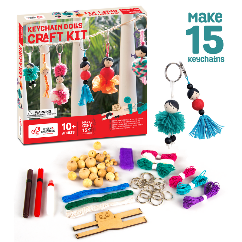 Art and Craft Keychain Dolls - Make Yourself Activity Kit
