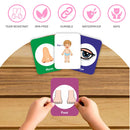 Clapjoy Body Parts flash card for kids of age 2 years and Above