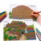 India Monuments Mega Coloring Combo - 10 Poster Mega Art Combo