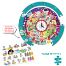 Busy Bear's Day Tell The Time Puzzle for Kids 3-6 Years, Learning to Tell Time