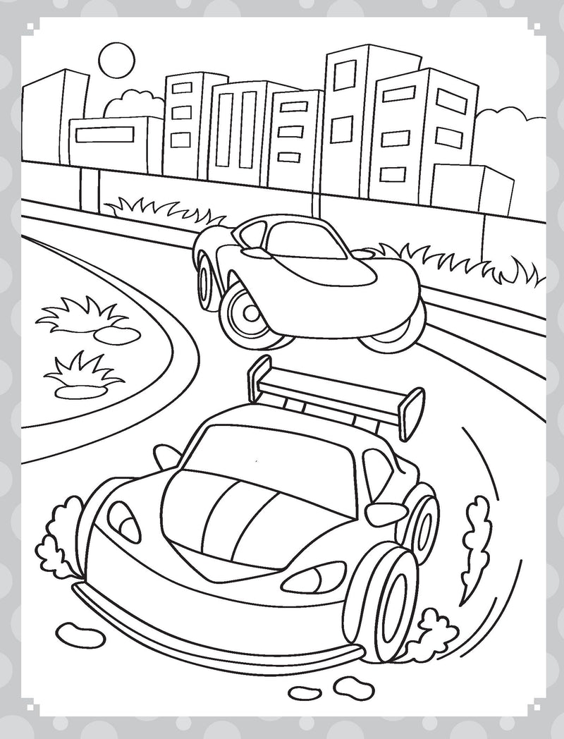 My Ultimate Vehicles Colouring Fun Book with Free Crayons