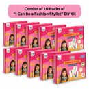 JoGenii I Can Be a Fashion Stylist | Pack of 10 | Perfect Gift for Young Girls 3 to 10 years Old