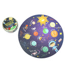 CocoMoco Solar System Jigsaw Puzzle 42 pcs 2in1 Colouring Puzzle - Glow in the Dark