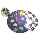 CocoMoco Solar System Jigsaw Puzzle 42 pcs 2in1 Colouring Puzzle - Glow in the Dark