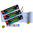 CocoMoco Kids Return Gifts Combo Pack for Kids Birthday – Set of 3 pcs of Solar System Colouring Roll Story Book for Kids, STEM Toy, Educational Toy for 2-3, 4-5 Year Old Boys and Girls
