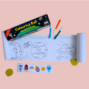 CocoMoco Kids Return Gifts Combo Pack for Kids Birthday – Set of 10 pcs of Solar System Colouring Roll Story Book for Kids, STEM Toy, Educational Toy for 2-3, 4-5 Year Old Boys and Girls