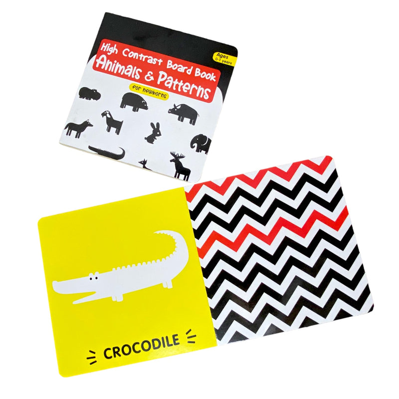 CocoMoco Kids Return Gift Combo Pack for Kids Birthday - 5 Sets of High Contrast Flash Cards for New Born Baby for Visual Stimulation - Black and White Flashcards for Infants