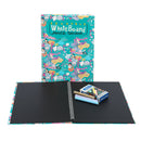 CocoMoco Erasable Doodle Drawing Book Set - Chalk board - Includes chalks - Underwater Theme