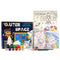 Craftopedia 4 in 1 Art & Craft Set for Boys & Girls Age 4,5,6,7 - Canvas, 3D Magnets, Greeting Cards, Stickers | (Outer Space)