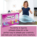 Link With Science 128 Pieces Ultimate Slime Making Kit (Glitter and sparkle, Rainbow, and Mega Ultimate Slime Kit - Make 75+ Slime) DIY Slime Factory Kids Toys for Boys/Girls  - Combo pack of 3