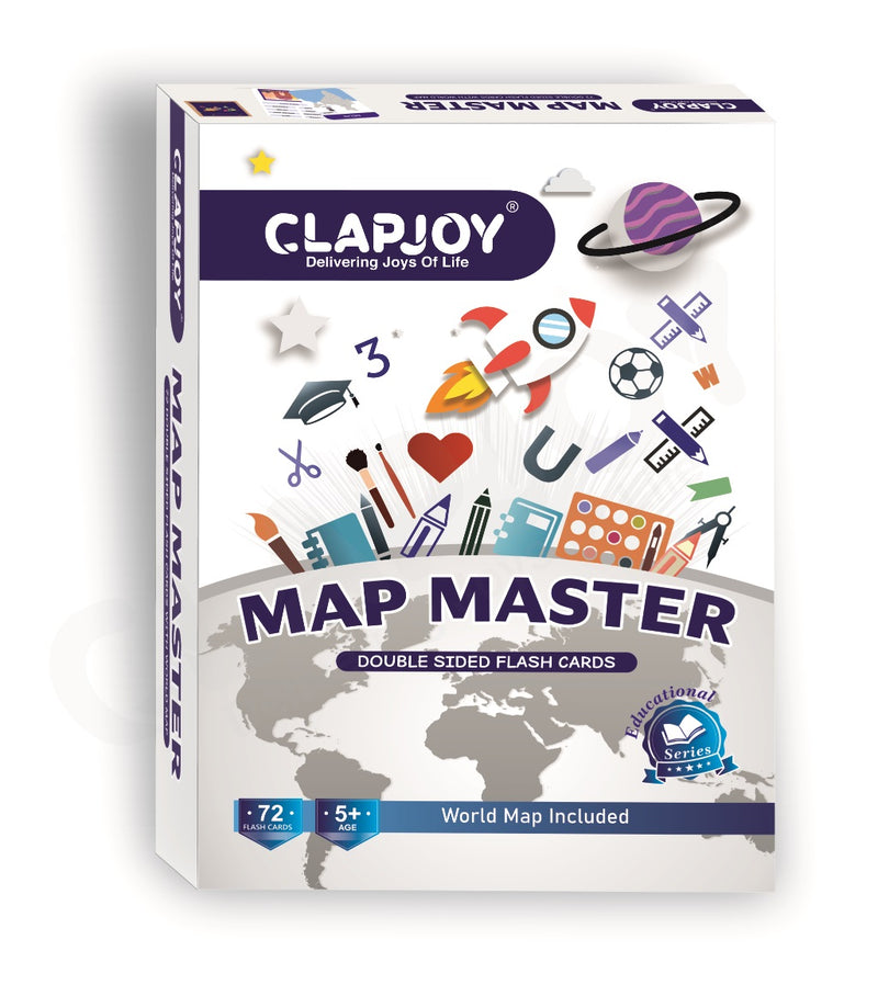 Clapjoy Map Master Flash Cards