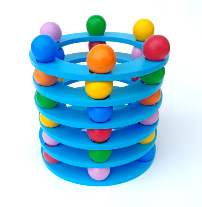 JoGenii |BALL STACKING TOWERS (MEDIUM) CIRCLE| Woods For Dudes