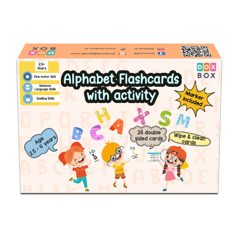Alphabet Flashcards with activity- Pack of 26