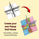 JoGenii DIY 3D Popup Doll House – I Can Be a Home Stylist | 3D Popup Book | Trave-Friendly Busy Book | Pretend Play | Perfect Gift for Girls and Boys (4 - 10 Years)