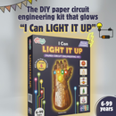 JoGenii's I Can Light It Up - Paper Circuit DIY Kit | Contains 6 DIY projects | Science meets Craft | Includes 2 DIY Superhero Accessories