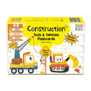 Construction Tools and Vehicles Flash Cards- Pack of 20