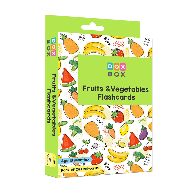 Fruits and Vegetables Flashcards- Pack of 24