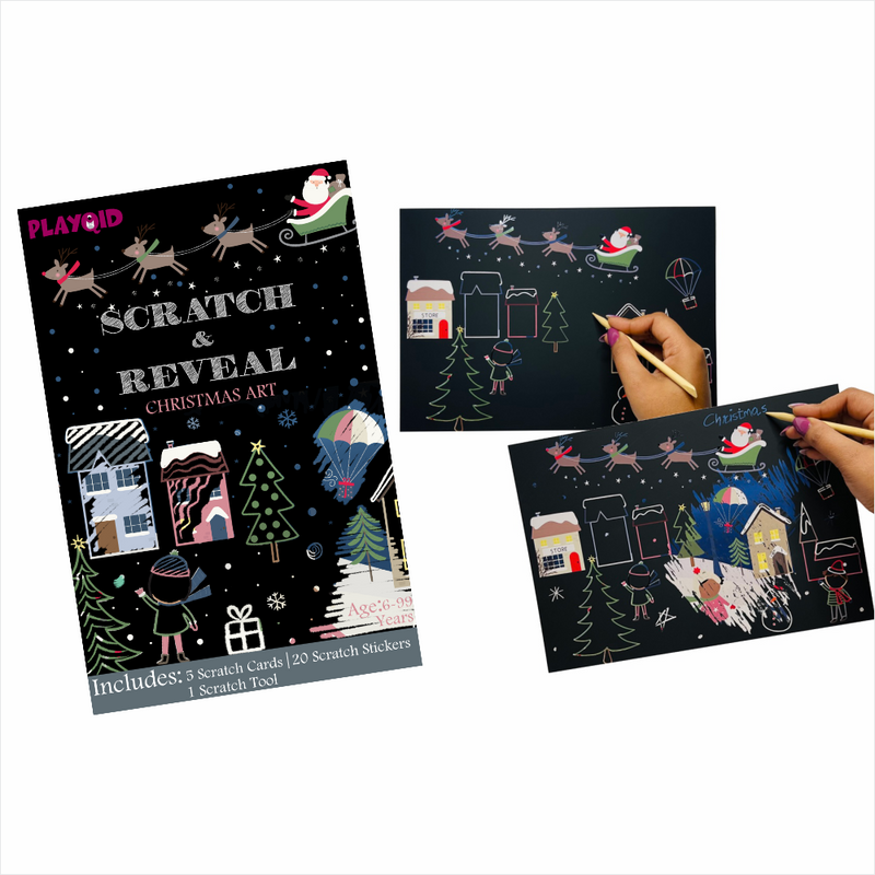 Scratch & Reveal Christmas Art