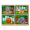Mini Leaves Four 4 Piece Animal Jumbo Pieces Wooden Puzzle Set of 4 Chunky Animal Jigsaw Puzzle