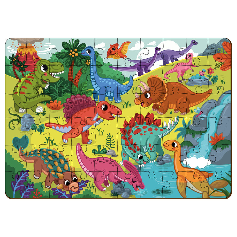 Puzzle Dinosaures herbivores, 100 pieces