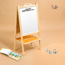 Wooden 2 in 1 easel board with clipboard