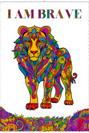 JoGenii Mandala Affirmations Poster Coloring Kit – Animal Theme